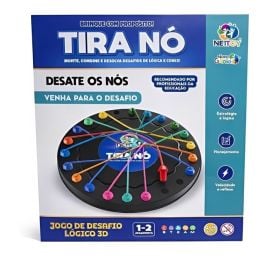 Jogo de Desafio Lógico 3D Tira Nó Desafio das Cordas Nettoy