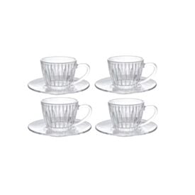 Jogo de Xicara de Café com Pires Soho L' Hermitage 90Ml - 8 Peças
