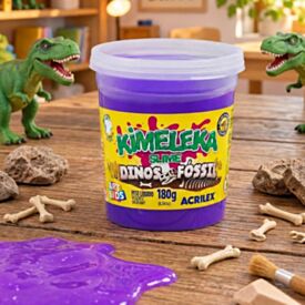 Kimeleka Slime Dinos Fóssil Acrilex - Sortido