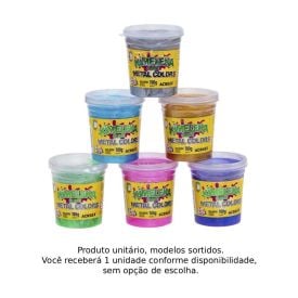 Kimeleka Slime Metal Colors 180G Acrilex - Sortido