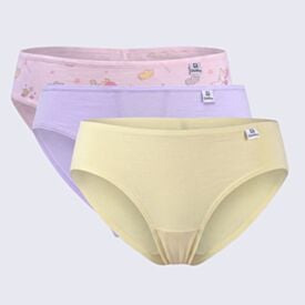 Kit 03 Calcinhas Infantil 4 a 10 Anos DelRio
