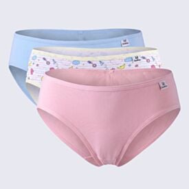 Kit 03 Calcinhas Infantil 4 a 10 Anos DelRio