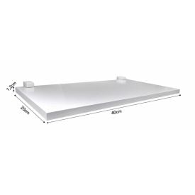 Kit 3 Prateleiras Brancas Versáteis 20X40cm Prat-K - Branco
