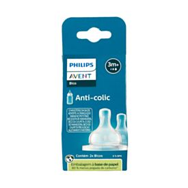 Kit Bico para Mamadeira Anticolica N°5 Philips - 2 Peças