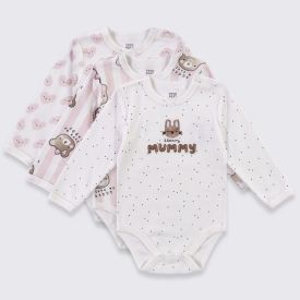 Kit Body Bebê Manga Longa 3 Peças Yoyo Baby