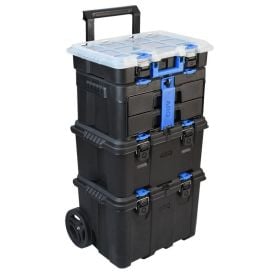Kit Caixa de Ferramentas Modular Ultra Box com Rodas 4 em 1