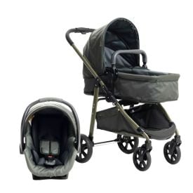 Kit Carrinho e Bebê Conforto Extreme Must Travel System Galzerano - Pistache