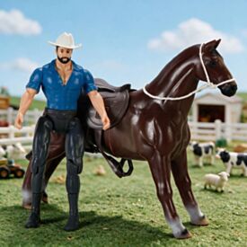 Kit Cavalo e Boneco Vinil Db Play - Sortido