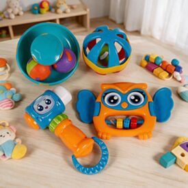 Kit Chocoalhos Quarteto Baby Jp Brink