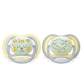 Conjunto 2 Chupetas Ultra Air Nighttime Noturna 18M+ Philips