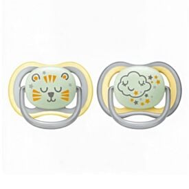 Conjunto 2 Chupetas Ultra Air Nighttime Noturna 18M+ Philips
