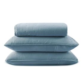 Kit Colcha Casal 100% Poliéster Elegance Havan Casa 3 pçs - Azul