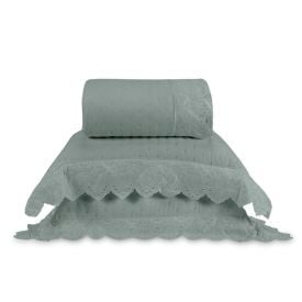 Kit Colcha Casal 3 Peças Imperial Havan Casa - Verde