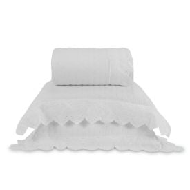 Kit Colcha Casal 3 Peças Imperial Havan Casa - White