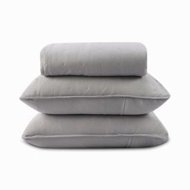 Kit Colcha Casal Elegance Havan Casa 3 pçs - Cinza