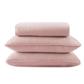 Kit Colcha Casal Elegance Havan Casa 3 pçs - Rosa