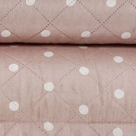 Kit Colcha Casal Poá Versalhes/Napoli Havan Casa 3 pçs - Rosa Pálido