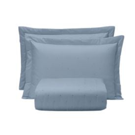 Kit Colcha Casal Requinte 3 Peças Havan Casa - Azul Stone