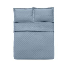 Kit Colcha Casal Requinte 3 Peças Havan Casa - Azul Stone