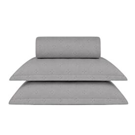 Kit Colcha King 100% Poliéster Elegance Havan Casa 3 pçs - Cinza