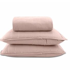Kit Colcha King 100% Poliéster Elegance Havan Casa 3 pçs - Rosa