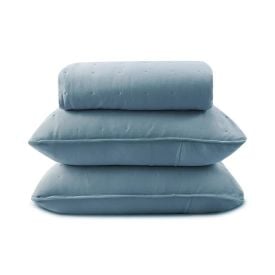 Kit Colcha King 100% Poliéster Elegance Havan Casa 3 pçs - Azul