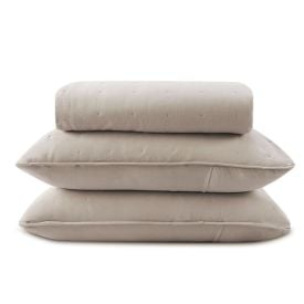 Kit Colcha King Elegance Havan Casa 3 pçs - Cru