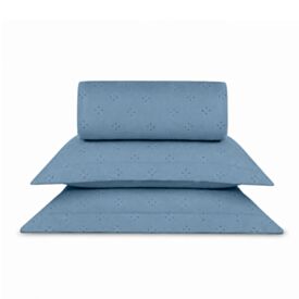 Kit Colcha King Elegance Havan Casa 3 pçs - Azul
