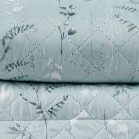 Kit Colcha King Estampada Versalhes/Napoli Havan Casa 3 Peças - Folhagens Verde