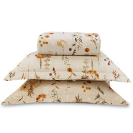Kit Colcha King Estampada Versalhes/Napoli Havan Casa 3 Peças - Floral Bege
