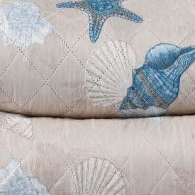 Kit Colcha King Estampada Versalhes/Napoli Havan Casa 3 Peças - Oceano
