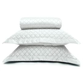 Kit Colcha Queen 100% Poliéster Havan Casa 3 pçs - Branco