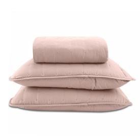Kit Colcha Queen Elegance 3 pçs Havan Casa - Rosa