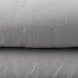 Kit Colcha Queen Elegance Havan Casa 3 pçs - Cinza