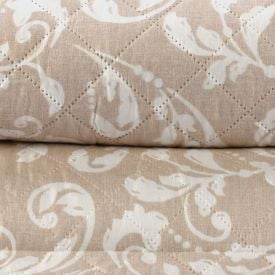 Kit Colcha Queen Estampada Versalhes/Napoli Havan Casa 3 Peças - Ornamental Bege