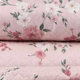 Kit Colcha Queen Versalhes/Napoli Havan Casa 3 Peças - Floral Rose