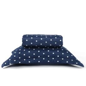 Kit Colcha Solteiro Poá Versalhes/Napoli- Havan Casa 2 pçs - Azul