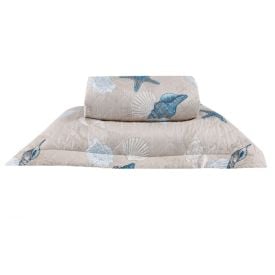 Kit Colcha Solteiro Estampada Versalhes/Napoli Havan Casa 2 Peças - Oceano