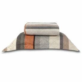 Kit Colcha Solteiro Estampada Versalhes/Napoli Havan Casa 2 Peças - Geo Cinza