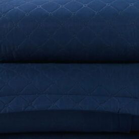 Kit Colcha Solteiro Versalhes/Napoli Lisa Havan Casa 2 pçs - Midnight Blue