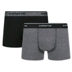 Kit com 2 Cuecas Boxer Algodão Selene