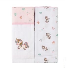 Kit Cueiro com 2 Peças 80X80cm Havan Baby - Unicórnio
