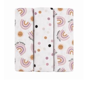 Kit Cueiro com 3 Peças 80X80 cm Havan Baby - Arco-Íris