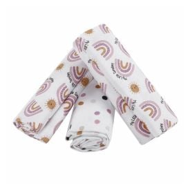 Kit Cueiro com 3 Peças 80X80 cm Havan Baby - Arco-Íris