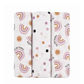 Kit Cueiro com 3 Peças 80X80cm Havan Baby - Arco-Íris