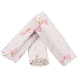 Kit Cueiro com 3 Peças 80X80cm Havan Baby - Princesa