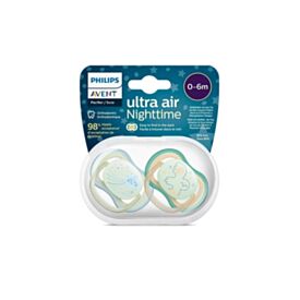 Kit de Chupetas Ultra Air Noturno Philips - 2 Peças