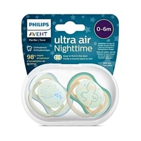 Kit de Chupetas Ultra Air Noturno Philips - 2 Peças