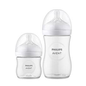Kit Duplo Mamadeiras Pétala 125Ml e 260Ml Philips