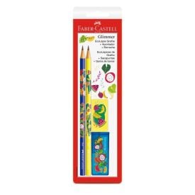 Kit Escolar Glimmer Botânica Faber-Castell 4 Peças - 370523
